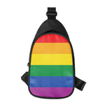 LGBT Pride Rainbow Flag Print Chest Bag