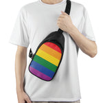 LGBT Pride Rainbow Flag Print Chest Bag