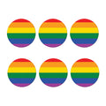 LGBT Pride Rainbow Flag Print Coaster Set
