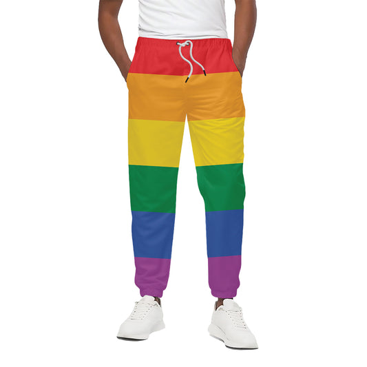 LGBT Pride Rainbow Flag Print Cotton Pants