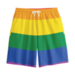 LGBT Pride Rainbow Flag Print Cotton Shorts