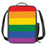 LGBT Pride Rainbow Flag Print Crossbody Lunch Bag