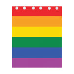 LGBT Pride Rainbow Flag Print Curtain