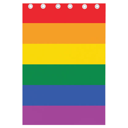 LGBT Pride Rainbow Flag Print Curtain