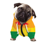 LGBT Pride Rainbow Flag Print Dog Zip Up Hoodie