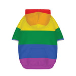 LGBT Pride Rainbow Flag Print Dog Zip Up Hoodie