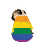 LGBT Pride Rainbow Flag Print Dog Zip Up Jacket