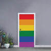 LGBT Pride Rainbow Flag Print Door Sticker