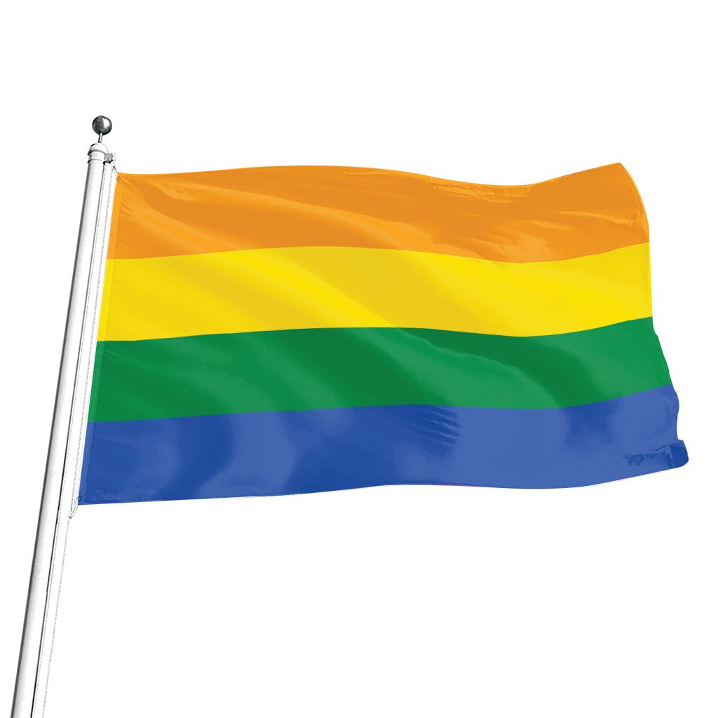 LGBT Pride Rainbow Flag Print Flag