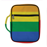 LGBT Pride Rainbow Flag Print Front Pocket Bible Bag