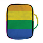 LGBT Pride Rainbow Flag Print Front Pocket Bible Bag