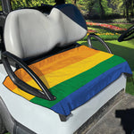 LGBT Pride Rainbow Flag Print Golf Cart Seat Cover