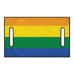 LGBT Pride Rainbow Flag Print Golf Cart Seat Cover