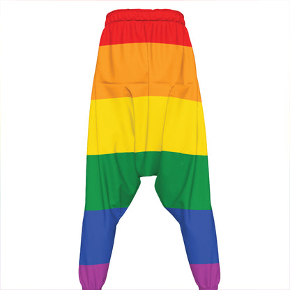 LGBT Pride Rainbow Flag Print Hammer Pants