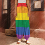LGBT Pride Rainbow Flag Print Harem Pants