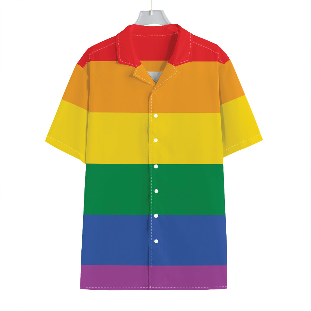 LGBT Pride Rainbow Flag Print Hawaiian Shirt