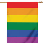 LGBT Pride Rainbow Flag Print House Flag