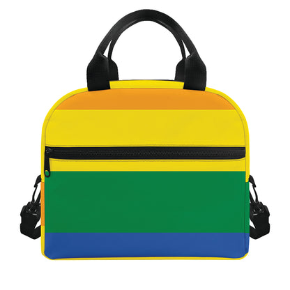 LGBT Pride Rainbow Flag Print Insulated Lunch Bag