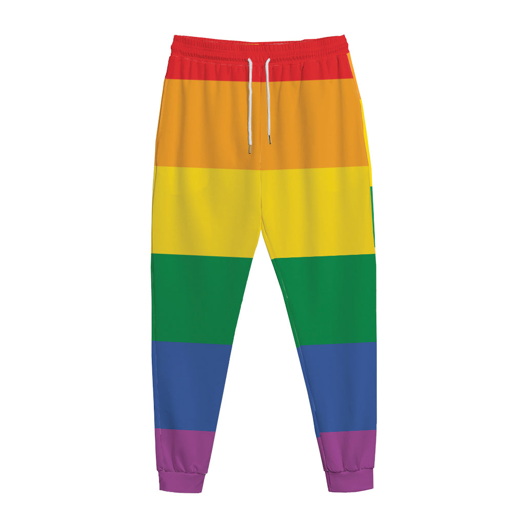 LGBT Pride Rainbow Flag Print Jogger Pants