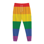 LGBT Pride Rainbow Flag Print Jogger Pants