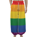 LGBT Pride Rainbow Flag Print Lantern Pants