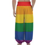 LGBT Pride Rainbow Flag Print Lantern Pants