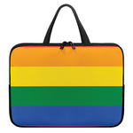 LGBT Pride Rainbow Flag Print Laptop Sleeve With Handle