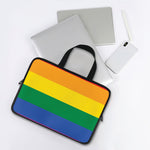 LGBT Pride Rainbow Flag Print Laptop Sleeve With Handle