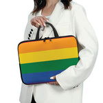 LGBT Pride Rainbow Flag Print Laptop Sleeve With Handle