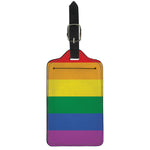 LGBT Pride Rainbow Flag Print Luggage Tag