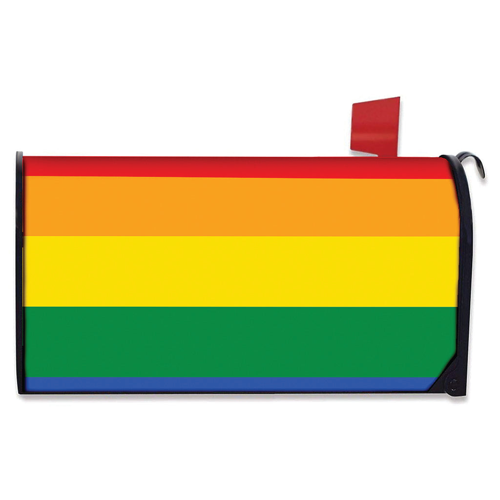 LGBT Pride Rainbow Flag Print Mailbox Cover