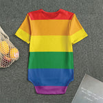 LGBT Pride Rainbow Flag Print Men's Bodysuit