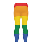 LGBT Pride Rainbow Flag Print Men's leggings