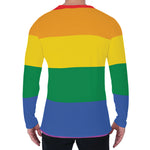 LGBT Pride Rainbow Flag Print Men's Long Sleeve T-Shirt