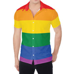 LGBT Pride Rainbow Flag Print Men's Shirt