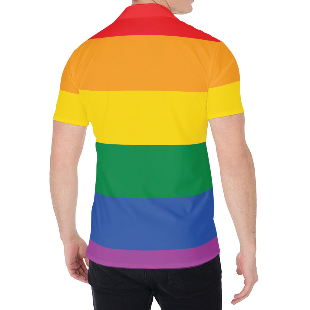 LGBT Pride Rainbow Flag Print Men's Shirt