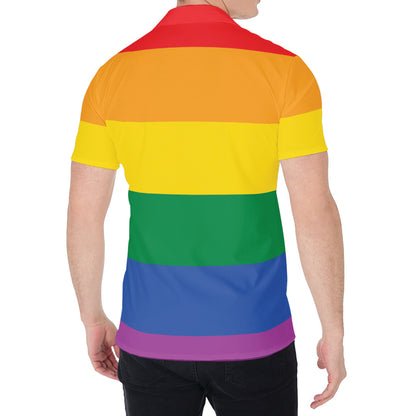 LGBT Pride Rainbow Flag Print Men's Shirt