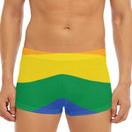 LGBT Pride Rainbow Flag Print Men's Short Boxer Briefs
