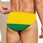 LGBT Pride Rainbow Flag Print Men's Swim Briefs