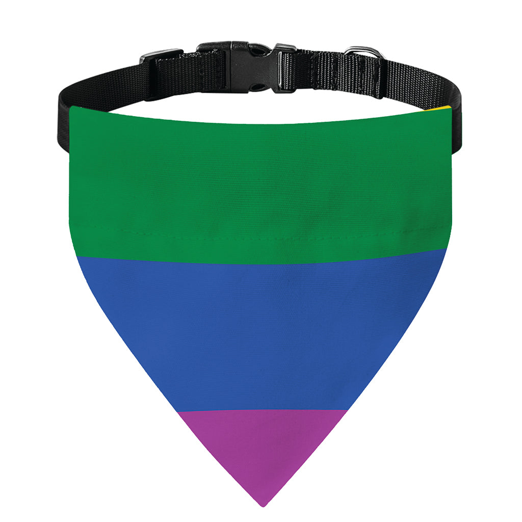 LGBT Pride Rainbow Flag Print Over The Collar Dog Bandana