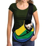 LGBT Pride Rainbow Flag Print Pet Sling Carrier