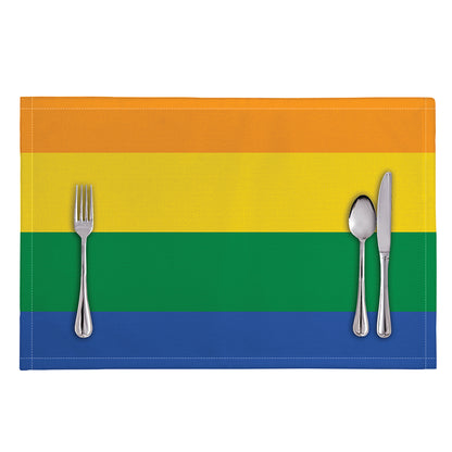 LGBT Pride Rainbow Flag Print Placemat