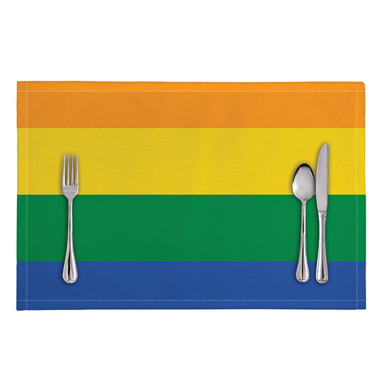 LGBT Pride Rainbow Flag Print Placemat