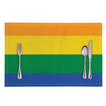 LGBT Pride Rainbow Flag Print Placemat
