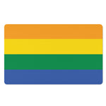 LGBT Pride Rainbow Flag Print Polyester Doormat
