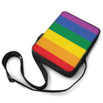 LGBT Pride Rainbow Flag Print Rectangular Crossbody Bag
