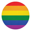 LGBT Pride Rainbow Flag Print Round Blanket