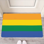 LGBT Pride Rainbow Flag Print Rubber Doormat