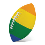 LGBT Pride Rainbow Flag Print Rugby Ball