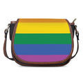 LGBT Pride Rainbow Flag Print Saddle Bag
